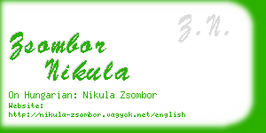 zsombor nikula business card